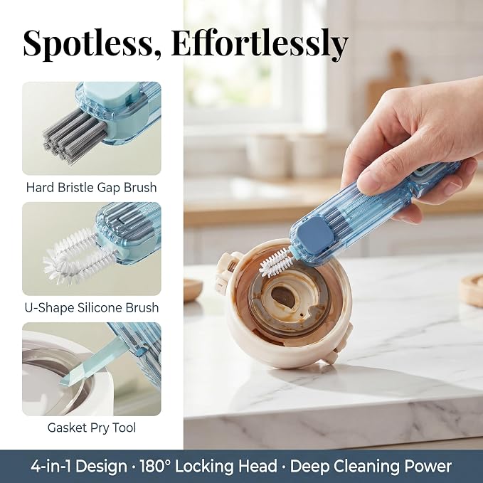 3Pcs 4 in 1 Cup Lid Gap Cleaning Brush Set, Kitchen Gadgets - Image 4