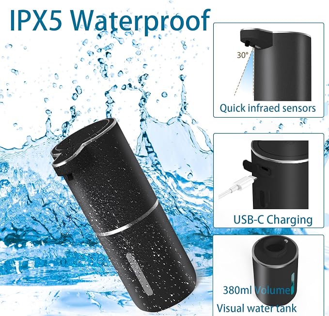 Automatic Soap Dispenser – Touchless Foaming Soap Dispenser 400ml USB - Image 3