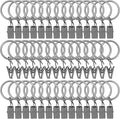 42 Pack Curtain Rod Clip Rings, Strong Decorative Drapery Window Ring by LULARINE