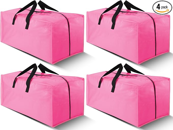 Cosy Family 4 Pack Heavy Duty Extra Large Moving Bags by Cosy+Family