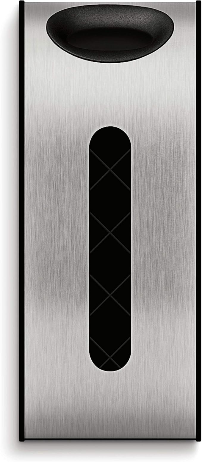 simplehuman Wall Mount Grocery Bag Dispenser, Brushed Stainless Steel - Image 3