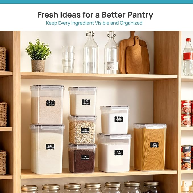 Vtopmart 3 PCS Flour and Sugar Storage Container Sets - Image 7