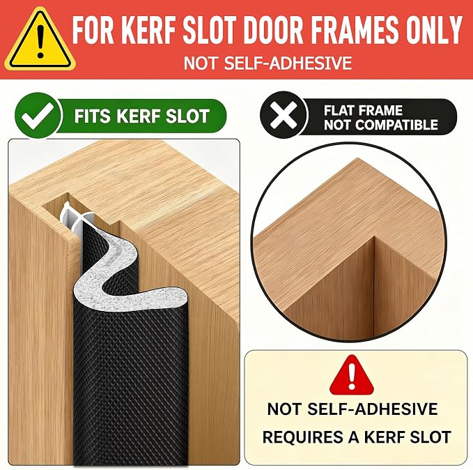 Litaibai 60 ft Kerf Weather Stripping Door Seal - Image 2