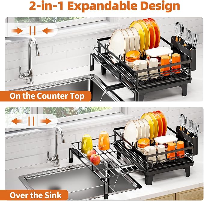 Urackify Expandable Sink Dish Drying Rack - Image 6