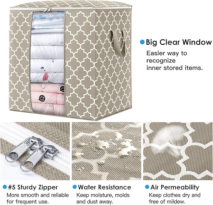 Storage Bags 8 Pack 100L Clothes Organization and Storage Containers | Large - Image 2