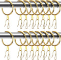 Qunclay 100 Set 1.65 Inch Metal Curtain Rings by Qunclay