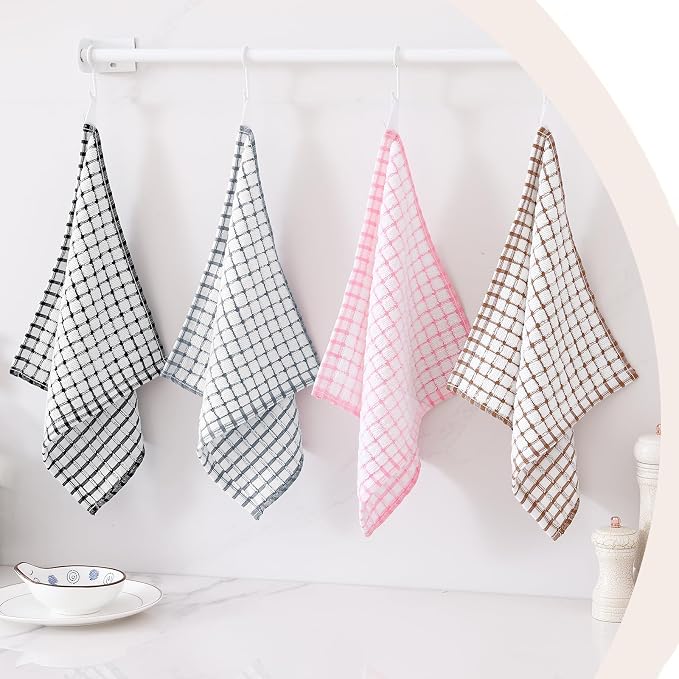 Kitinjoy Cotton 12 Pack Terry Kitchen Dish Cloths - Image 8