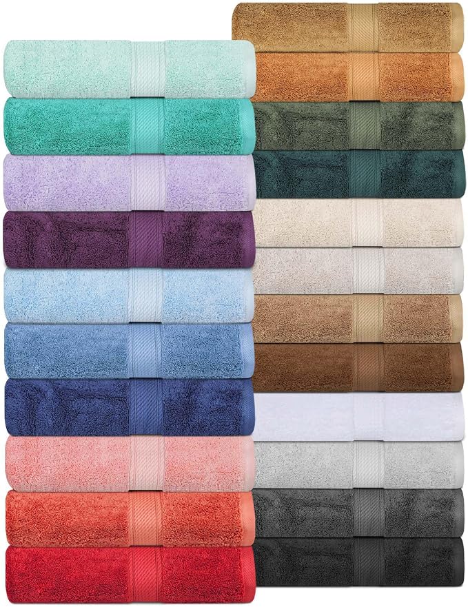 SUPERIOR Egyptian Cotton Ultra Plush & Absorbent, 3 Piece Set, Light Blue | - Image 8