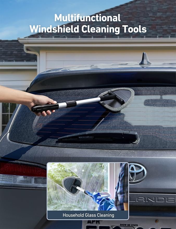 AstroAI 26" Super-Long Windshield Cleaner Tool & Car Interior Detailing Kit | - Image 7
