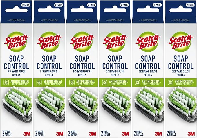 Scotch-Brite Soap Control Dishwand Brush Refills, Non-Scratch Scrub Brush Heads by Unknown