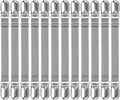 Boao 12 Pcs Bedsheet Strap Elastic Clip, 4-8 Inch Length | Sturdy Metal Clips by Boao
