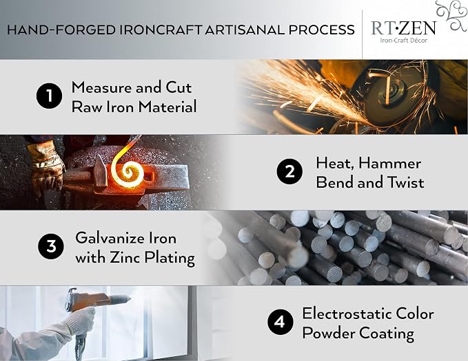 RTZEN Decorative Metal Curtain Tiebacks - Image 6