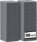 AIDEA Microfiber Cleaning Cloth Grey-100PK, Soft Absorbent Rags, Microfiber by AIDEAHOME