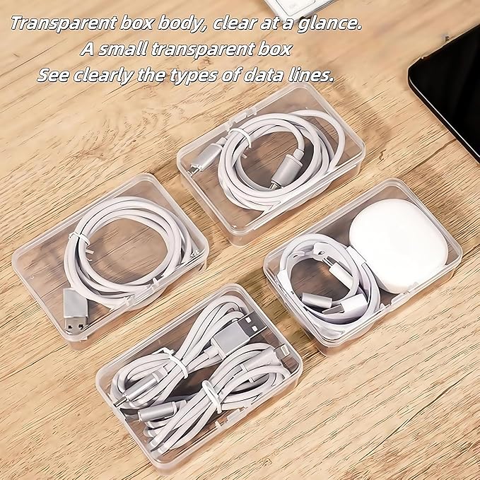 7 Grid Clear Cable Organizer Box - Image 7