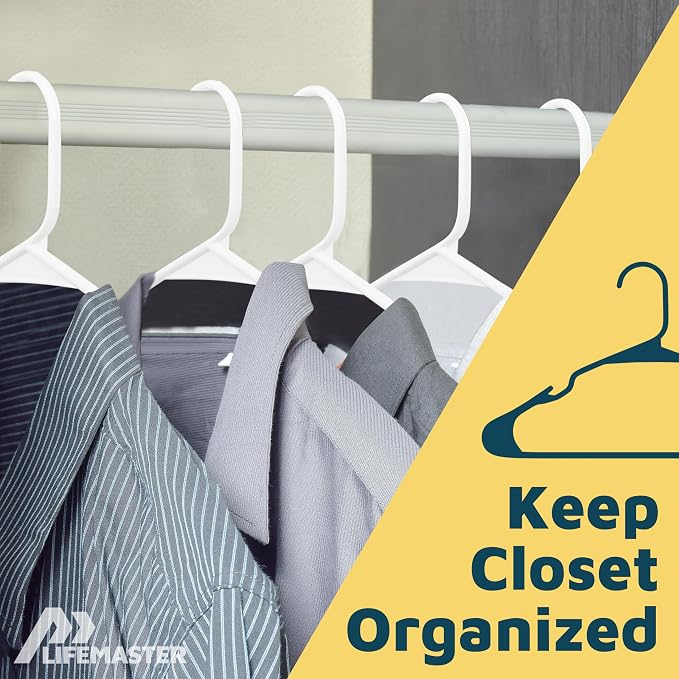 Plastic Clothes Hangers – Heavy Duty Hanger Set, - Image 5