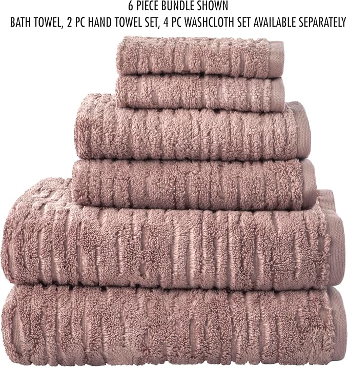 SKL Home CloudSoft Bath Towel Set, 100% Cotton Luxury, Clay | 2 Bath towels - Image 7