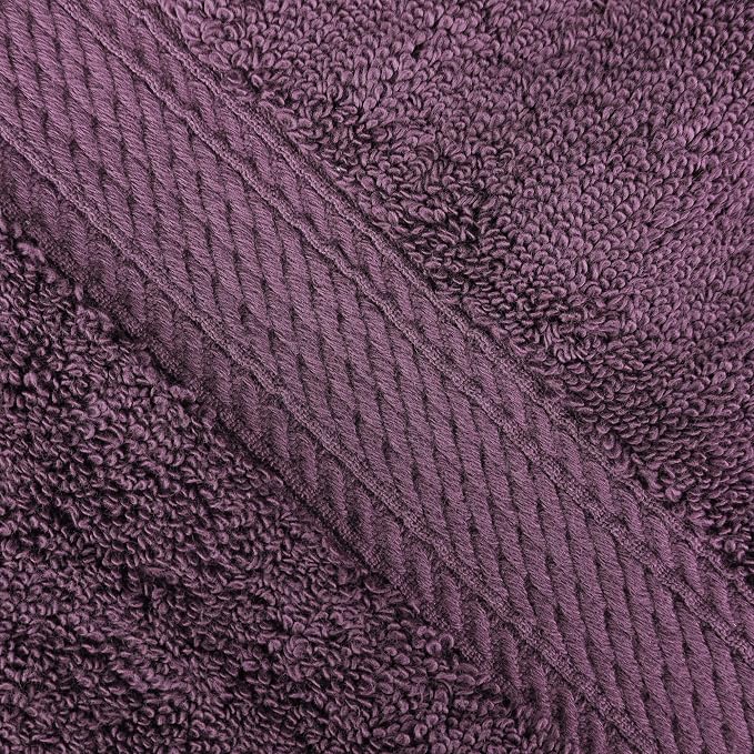 Superior Egyptian Cotton 800 GSM Plush & Absorbent, 9 Piece Set, Plum | Quick - Image 4