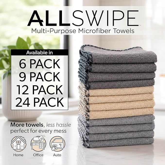 Chemical Guys, AllSwipe Multi-Purpose Microfiber Towels, 14 x 12, 6 Pack | - Image 2
