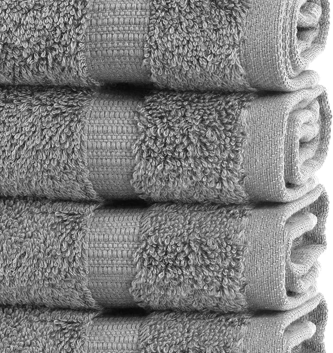 Chakir Turkish Linens 100% Cotton 12-Pack Washcloths 13x13, Oeko-Tex Certified - Image 3