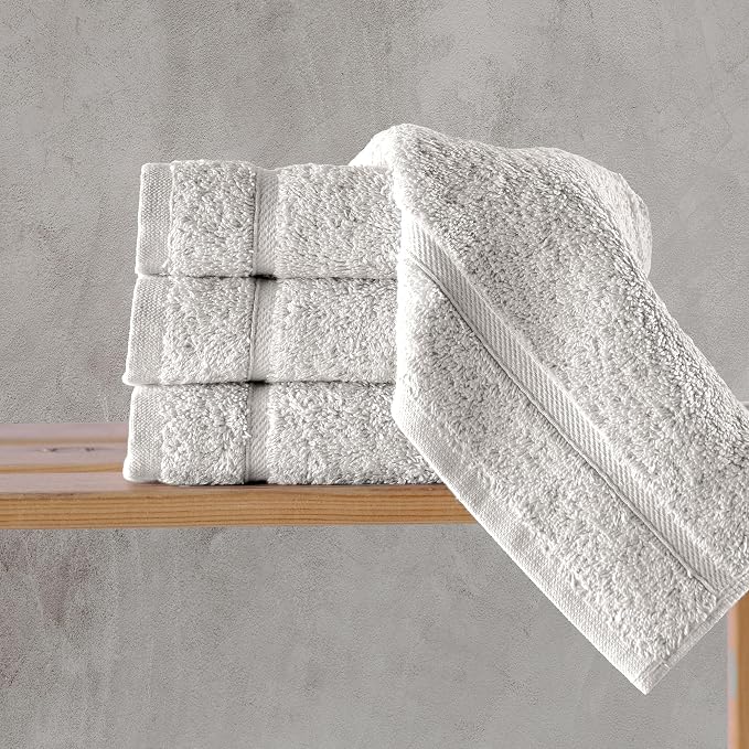 Hawmam Linen Luxury Cotton Washcloths 13x13 Inch - Image 4