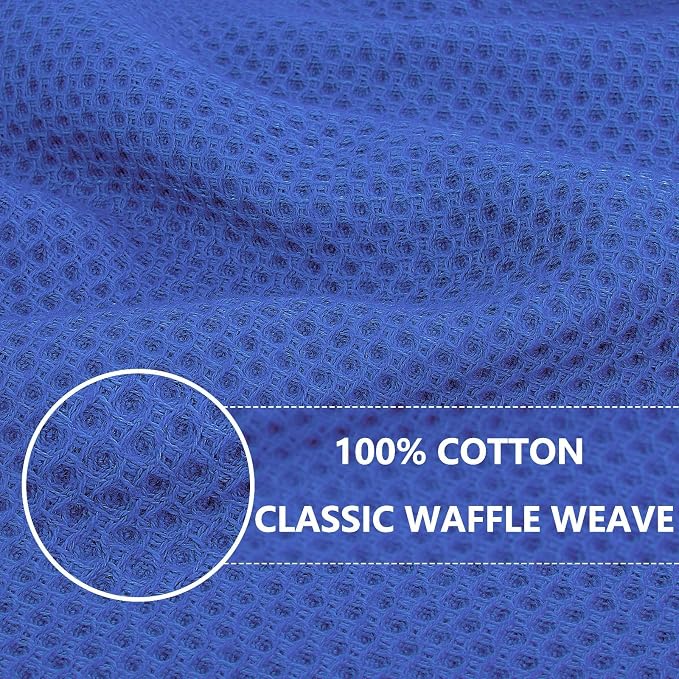 Homaxy 100% Cotton Waffle Weave Kitchen Dish Cloths 18-Pack, Ultra Soft - Image 2