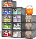 12 Pack Shoe Organizer, Stackable Shoe Storage Boxes by 7+code