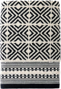SKL Home Diamond Grid Bath Towel, Premium 100% Cotton by SKLHomebySaturdayKnightLtd