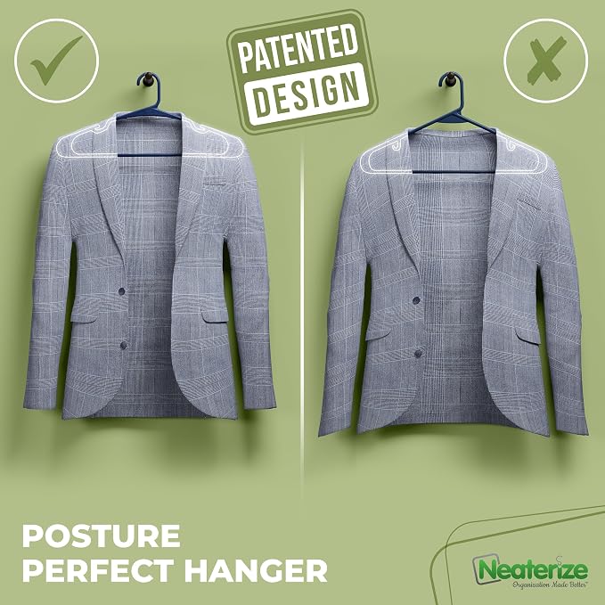 NEATERIZE Clothes Hangers Plastic 50 Pack - Image 3