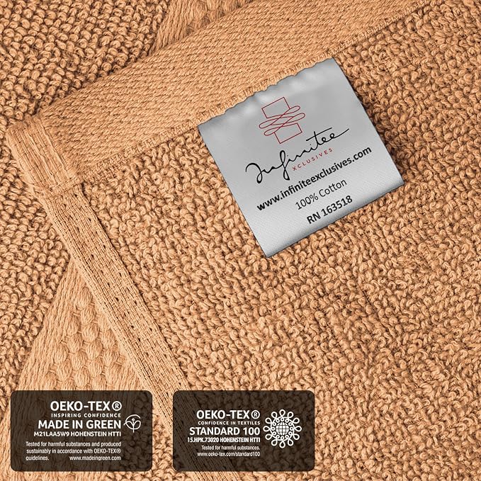 Infinitee Xclusives 100% Cotton Luxury Wash Cloths - Image 5