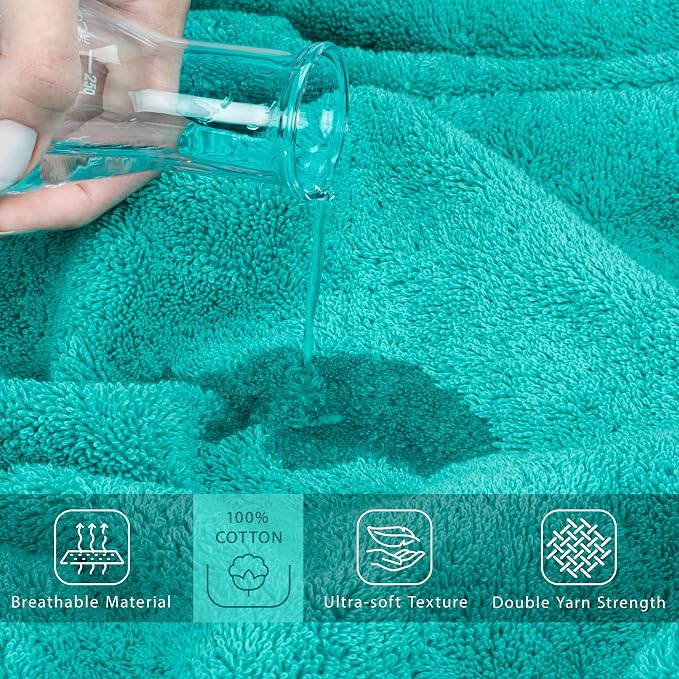 Cotton Paradise 100% Cotton Hand Towels, 2 Piece 35x70 Hand Bath Towels - Image 4