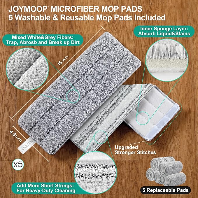 JOYMOOP Mop and Bucket Set – Commercial and Household Floor & Wall Cleaner - Image 7