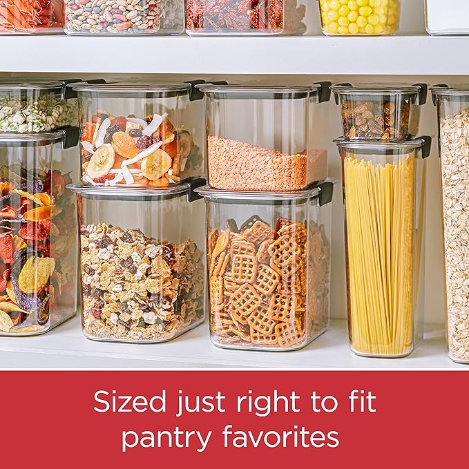 Rubbermaid Brilliance Pantry Food Storage Container Set, Airtight & Leak-Proof - Image 4