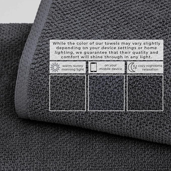 Great Bay Home 100% Cotton 12-Pack 13x13 Wash Cloth - Image 5