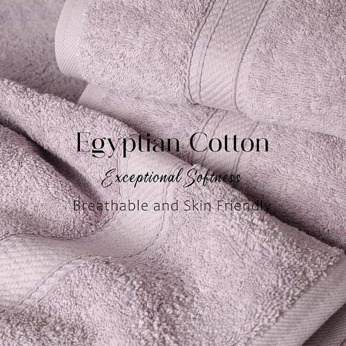 SUPERIOR Egyptian Cotton Ultra Plush & Absorbent, 6 Piece Set, Soft Luxury - Image 5