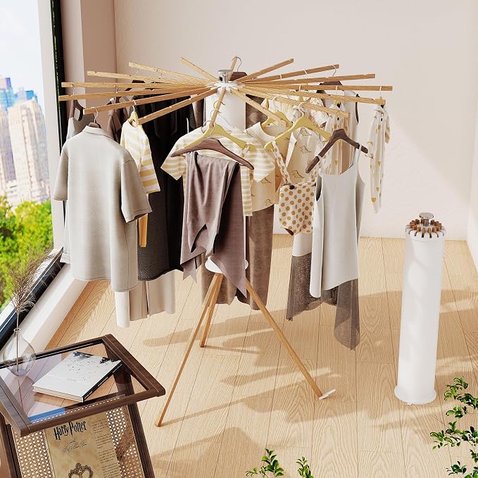 BOQORAD Clothes Drying Rack Foldable, Laundry Drying Rack, Drying Rack Clothing - Image 3