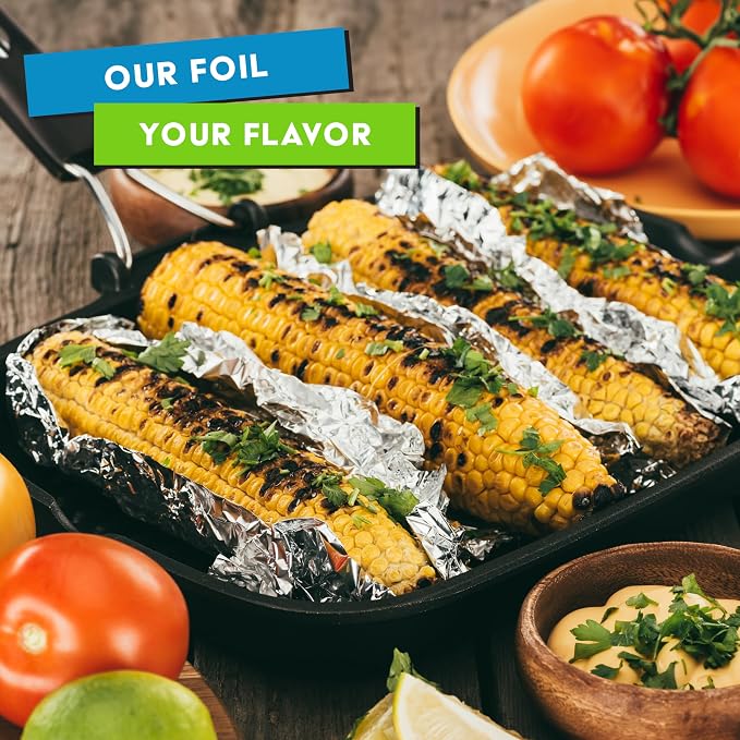 12' Ultra Heavy Duty Pop Up Deli Aluminum Foil, 500 Pre-Cut Sheets, Hot Dog or - Image 6