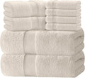 White Classic Luxury Bath Towel Set of 8 Pieces by WhiteClassic