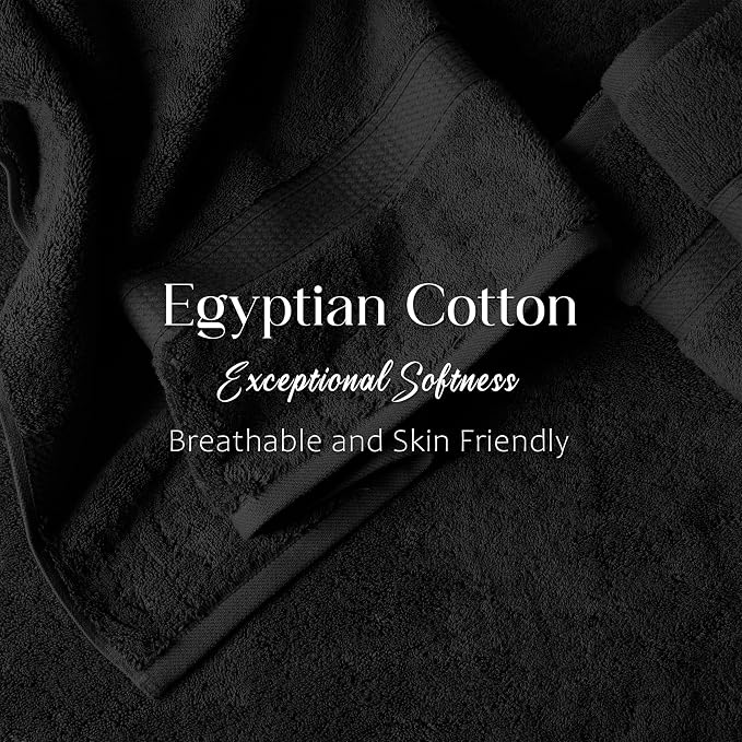 SUPERIOR Egyptian Cotton Plush & Absorbent, Bath Towel Set of 2, Soft Luxury - Image 6