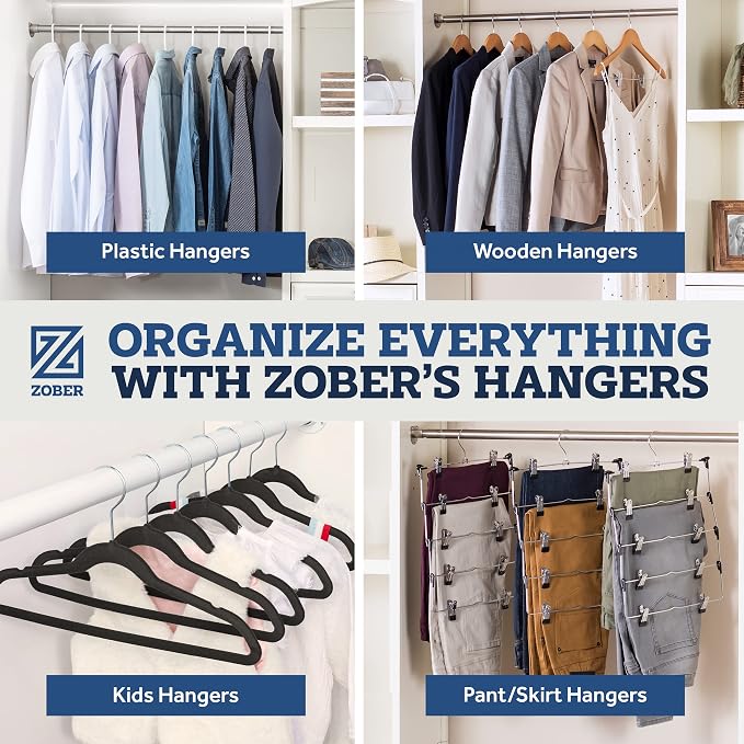 Zober Velvet Hangers 50 Pack - Image 8
