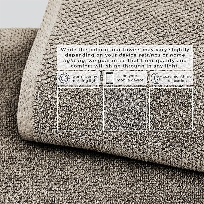 Great Bay Home 100% Cotton 6 Piece Bath Sheet Set - Image 5