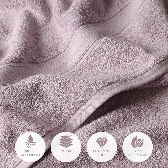 SUPERIOR Egyptian Cotton Ultra Plush & Absorbent, 6 Piece Set, Soft Luxury - Image 6