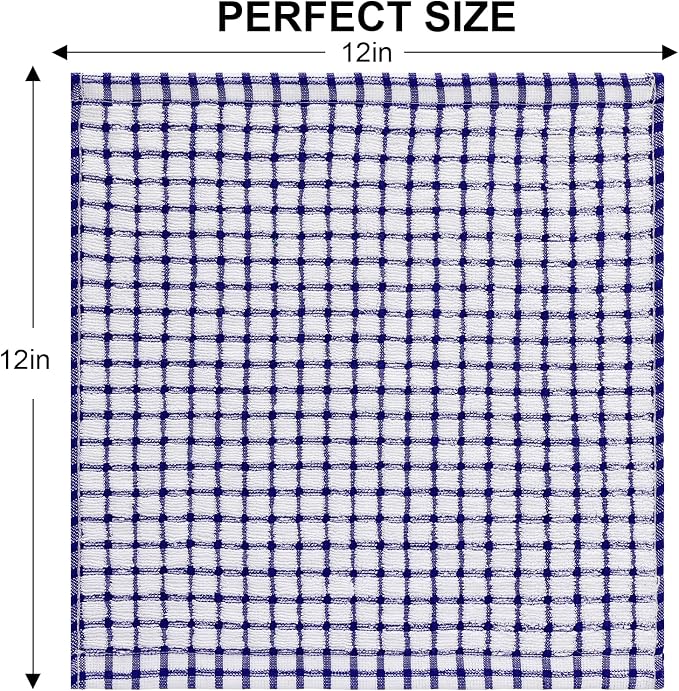 Kitinjoy Cotton 12 Pack Terry Kitchen Dish Cloths - Image 5