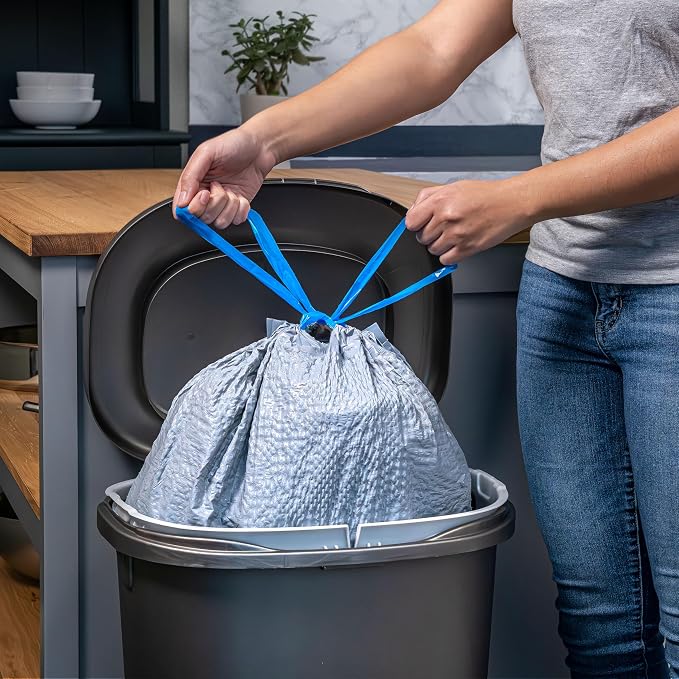 Hefty Ultra Strong Recovered Materials 13 Gallon Kitchen Trash Bags, 80ct | Made - Image 7