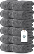 White Classic Luxury Dark Gray Hand Towels by WhiteClassic