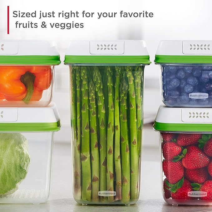 Rubbermaid FreshWorks Produce Saver, Medium Produce Storage Containers - Image 6