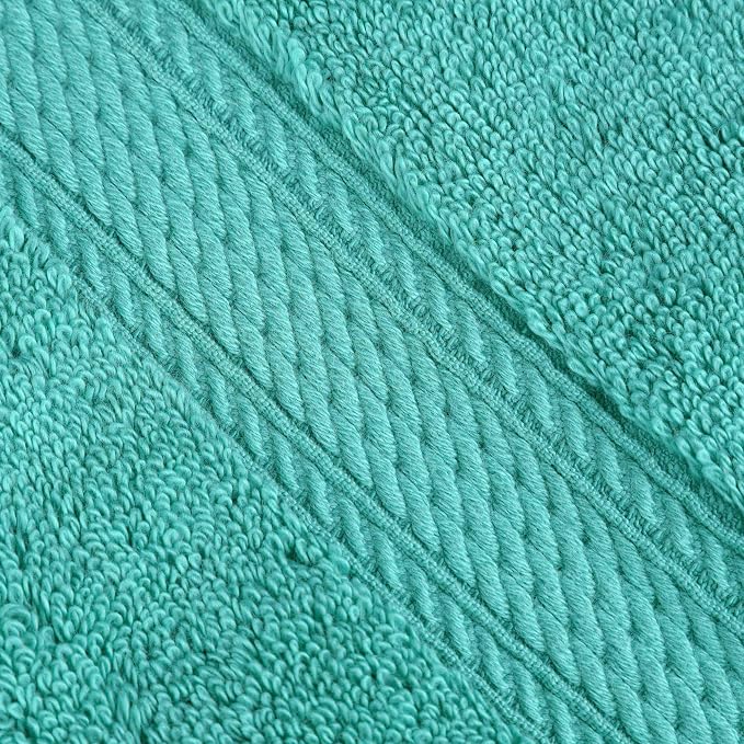 Superior Egyptian Cotton 800 GSM Plush & Absorbent, 9 Piece Set, Turquoise | - Image 4