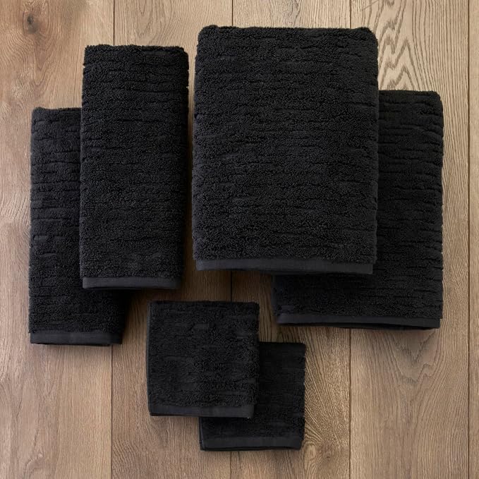SKL Home CloudSoft Washcloth Set, 100% Cotton Luxury, Slate | Premium spa-level - Image 7