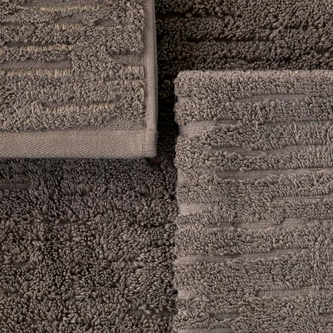 SKL Home CloudSoft Bath Towel, 100% Cotton Luxury, Mink Brown | Premium - Image 2