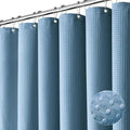 Dynamene Stall Waffle Shower Curtain 256 GSM Heavy 60"x72" Moonlight Blue by Dynamene