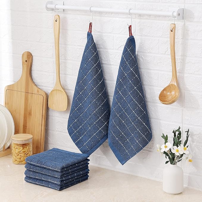 Homaxy 100% Cotton Terry Kitchen Dish Cloths, 6 Pack - Image 6